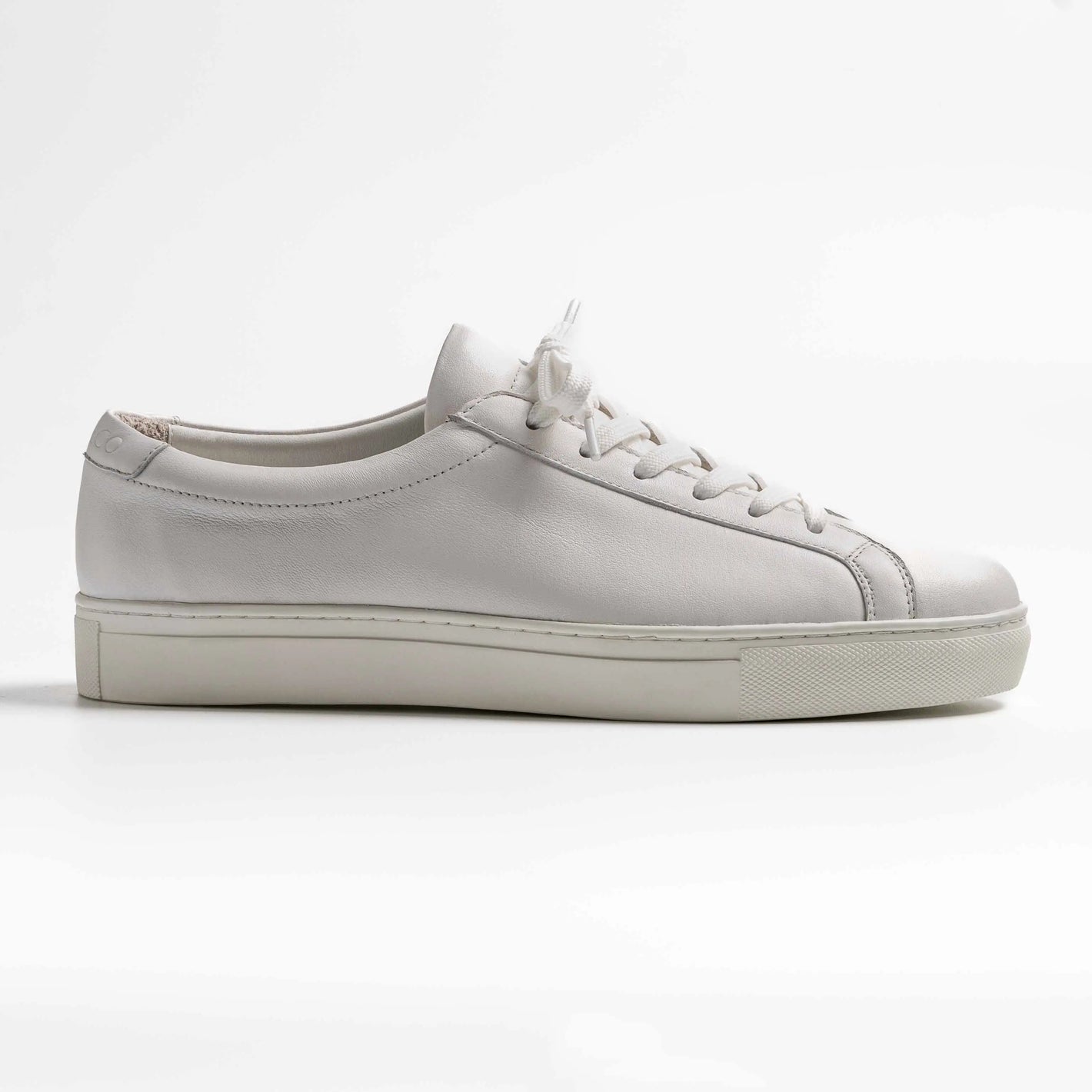 white leather sneaker, bayfront in white