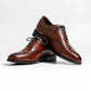 Long wing tip brogue oxford in mid tan, amoy in mid tan