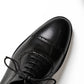 Quarter brogue captoe oxford in black, Anson in black