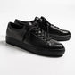 black leather sneaker, bayfront in black