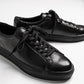 black leather sneaker, bayfront in black