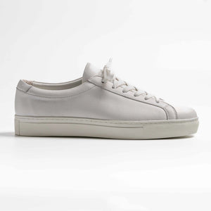 white leather sneaker, bayfront in white