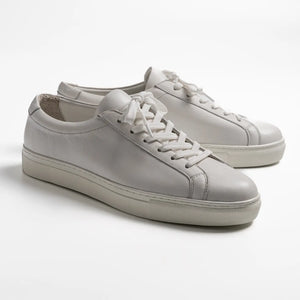 white leather sneaker, bayfront in white