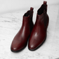 Chelsea Boots, Clarke, in Brown Red