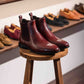 Chelsea Boots, Clarke, in Brown Red