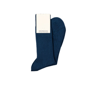 Filo di Scozia Blu Dress Socks