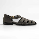 Sartorial sandals in ash grey, gardens in ash grey