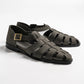 Sartorial sandals in ash grey, gardens in ash grey