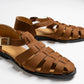 Sartorial sandals in mid tan, gardens in mid tan