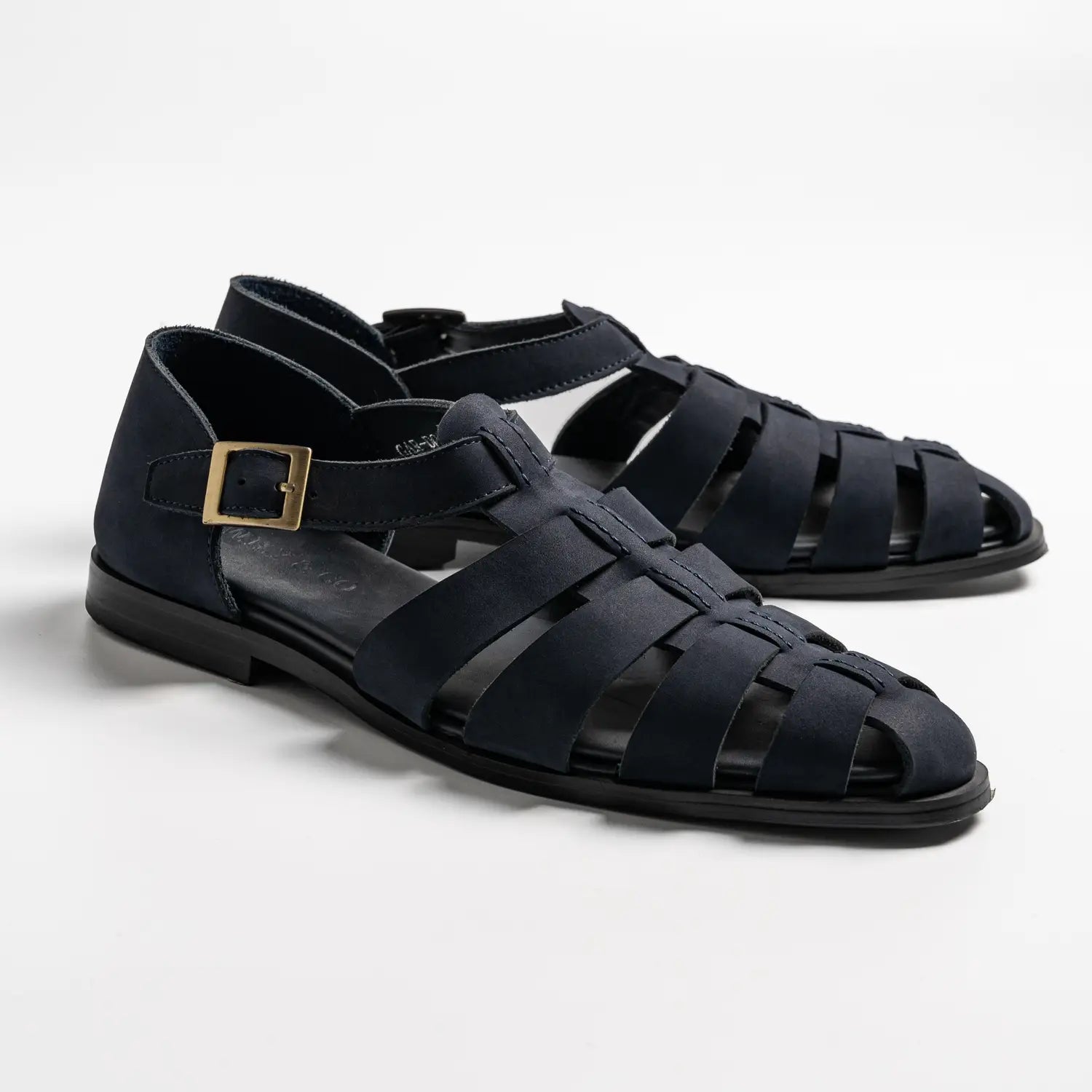 Sartorial sandals in midnight, gardens in midnight