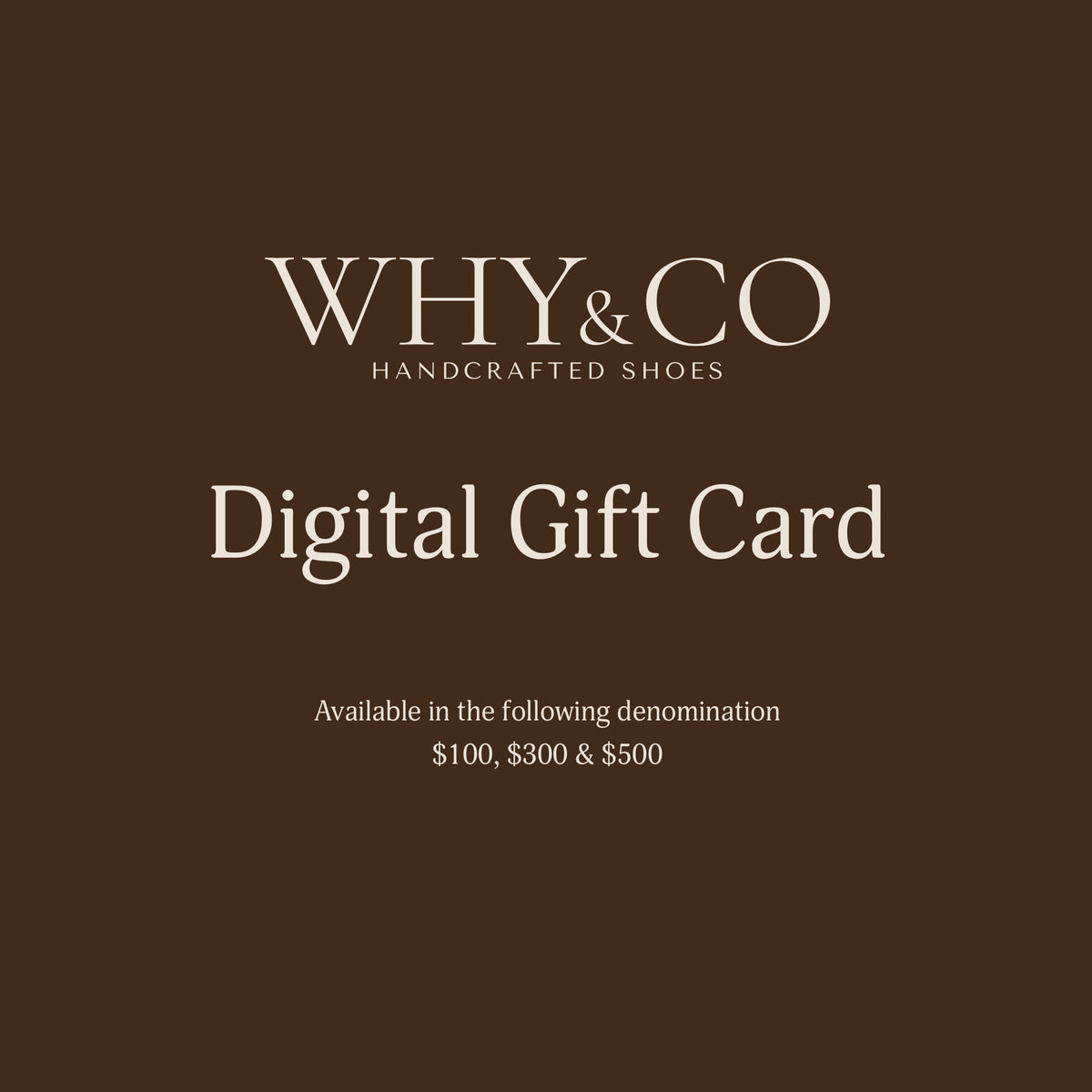 WHY&CO Gift Card