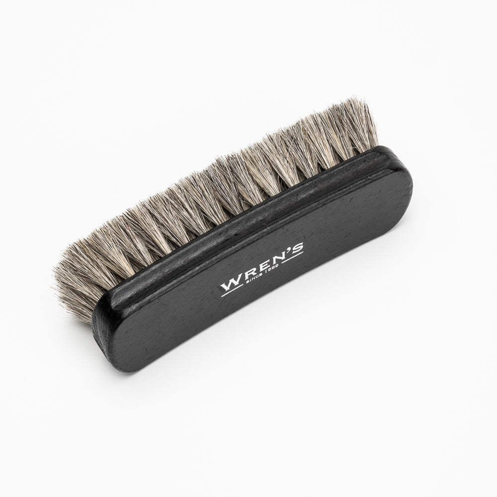 Wrens horse hair brush for Shoe Care
