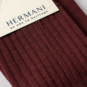 Merino Bordo Dress Socks