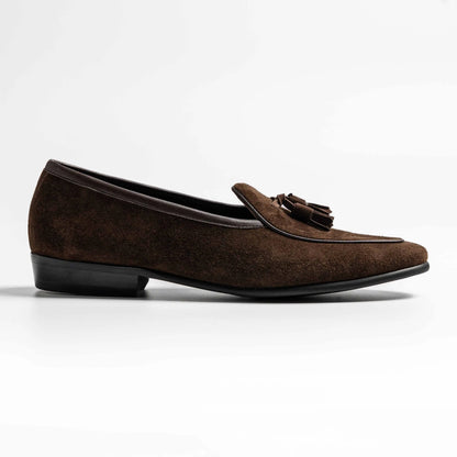 Short Tongue Belgium Tassel Loafer, Neil in Coffee