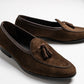 Short Tongue Belgium Tassel Loafer, Neil in Coffee