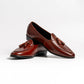 Short Tongue Belgium Tassel Loafer, Neil in mid tan