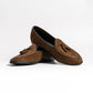 Short Tongue Belgium Penny Loafer, Neil in Olive Brown