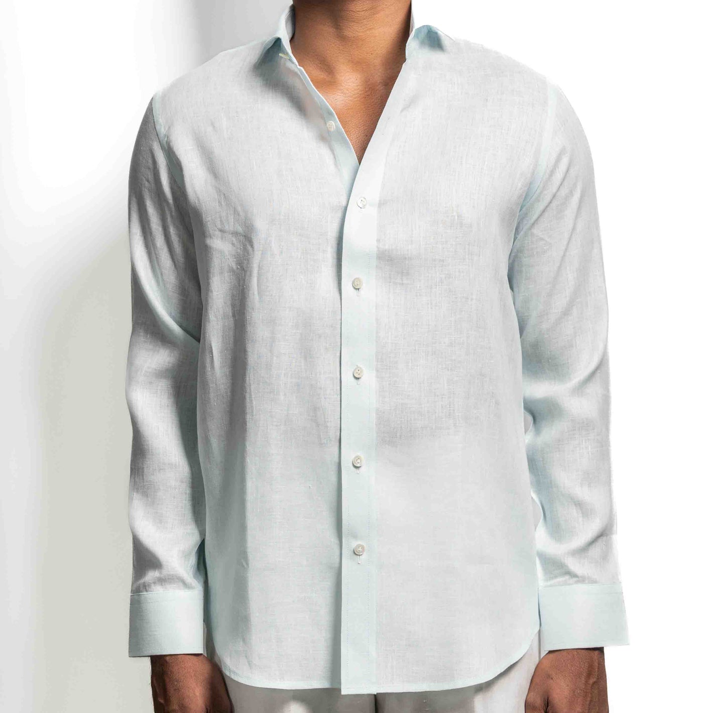 Teal Linen Shirt