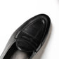 Short Tongue Belgium Penny Loafer, Tras in Black