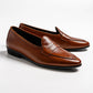 Short Tongue Belgium Penny Loafer, Tras in Camel