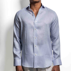 Sky Blue Linen Shirt