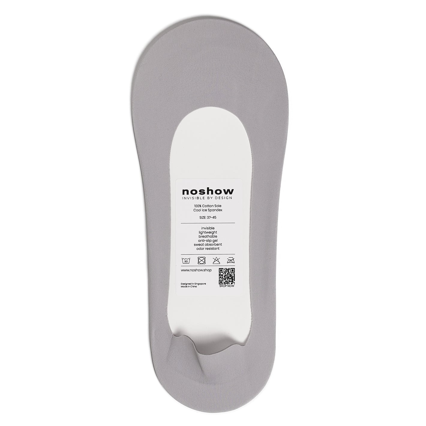 Space Grey Noshow Sock