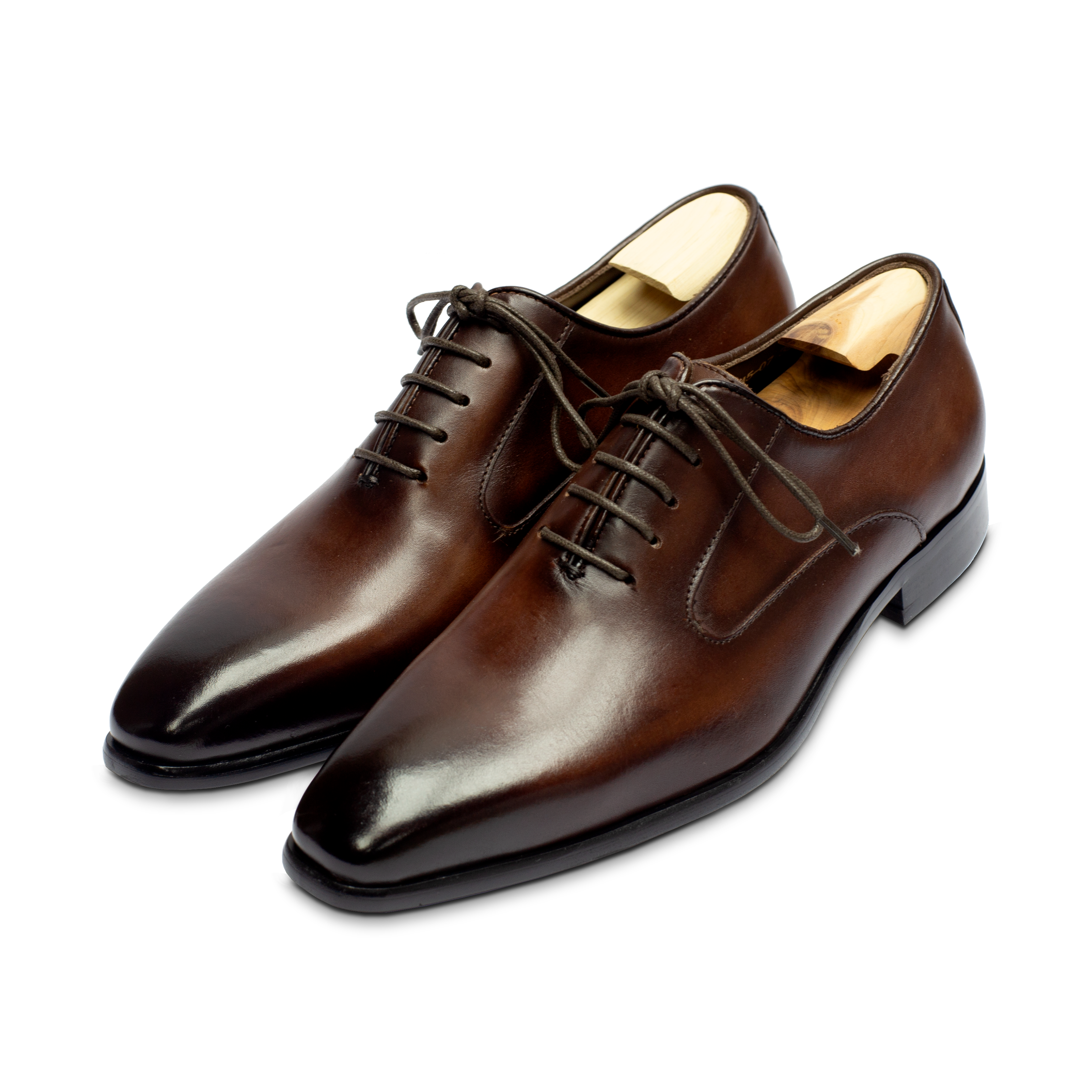 whyandco Side Stitch Oxford Red Brown